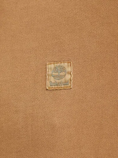 Timberland Drawstring Patch Hoodie In Gray