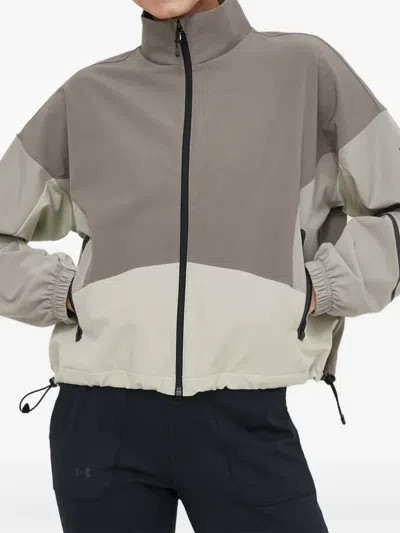 Under Armour Unstoppable Colourblock Zip Jacket In Brown