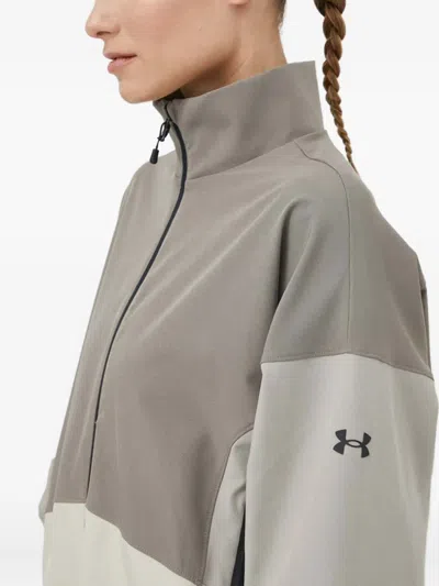 Under Armour Unstoppable Colourblock Zip Jacket In Brown