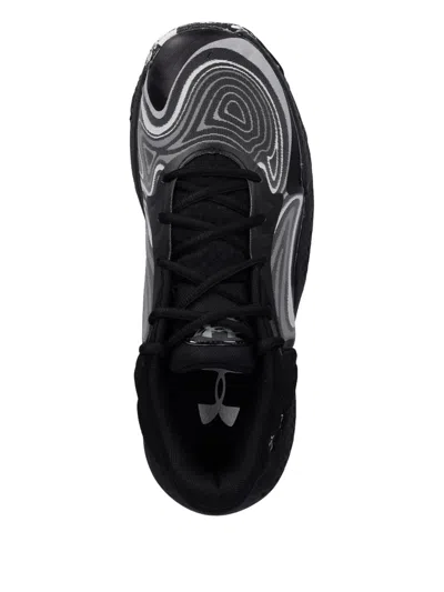 Under Armour Spawn 6 Swirl-print Sneakers In Black