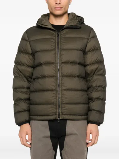 C.p. Company Mille Hooded Coat In Gray