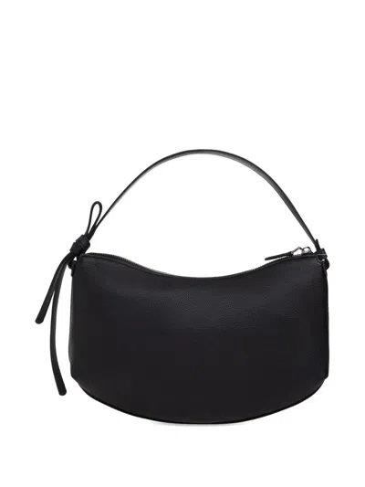 Kate Spade Medium Loop Leather Shoulder Bag In Black