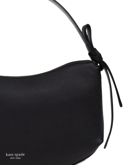 Kate Spade Medium Loop Leather Shoulder Bag In Black