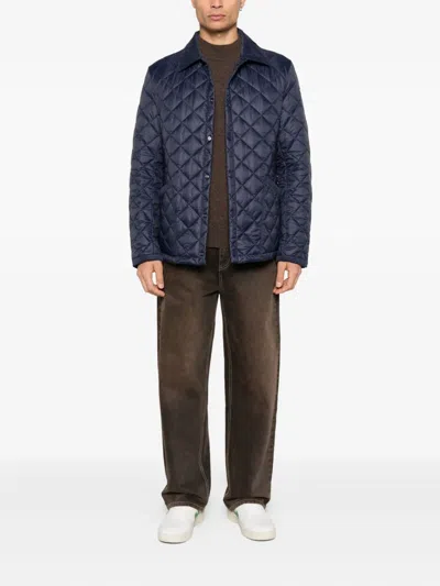 Husky Quilted Jacket In Blue