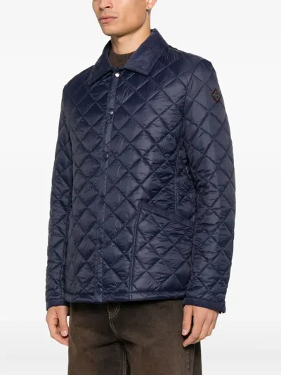 Husky Quilted Jacket In Blue
