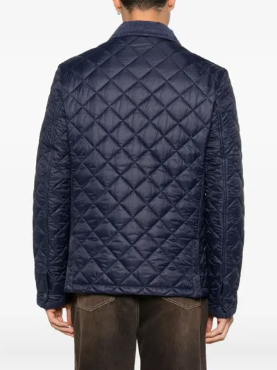 Husky Quilted Jacket In Blue