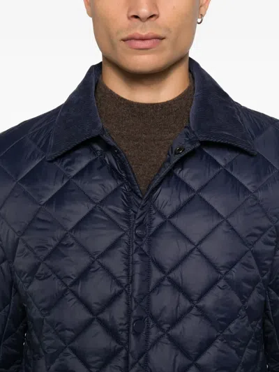 Husky Quilted Jacket In Blue