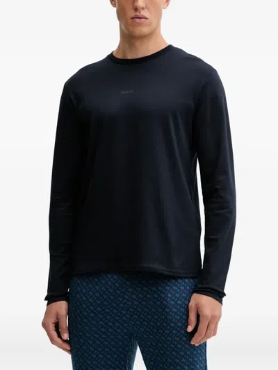 Hugo Boss Patterned Pyjamas In Black