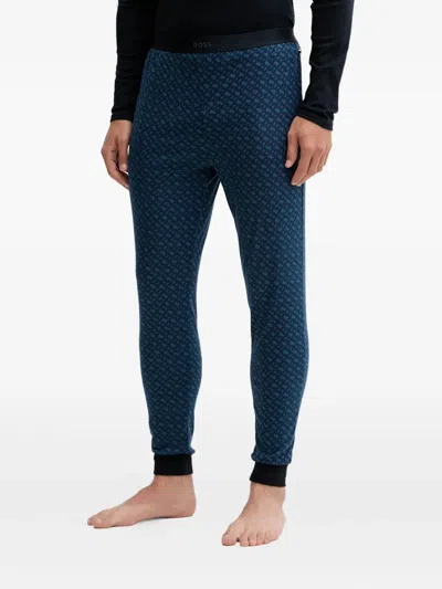 Hugo Boss Patterned Pyjamas In Black