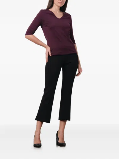 Avenue Montaigne Leo Trousers In Black