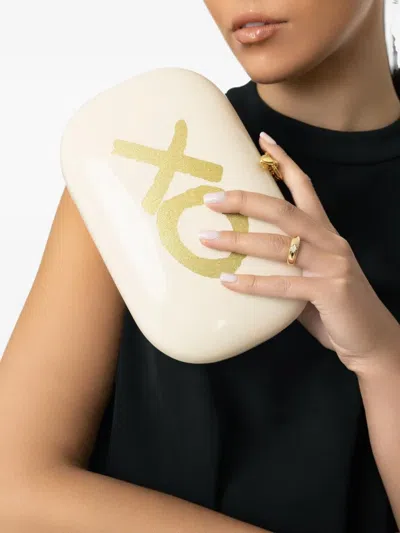 Jeffrey Levinson Elina Plus Xo Clutch Bag In Neutral