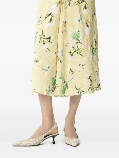 Jimmy Choo 50mm Snakeskin-texture Slingback Pumps In Silver