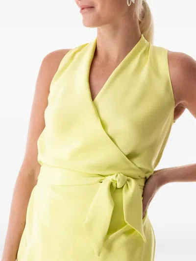 Peter Cohen Yard Wrap-tie Dress In Yellow