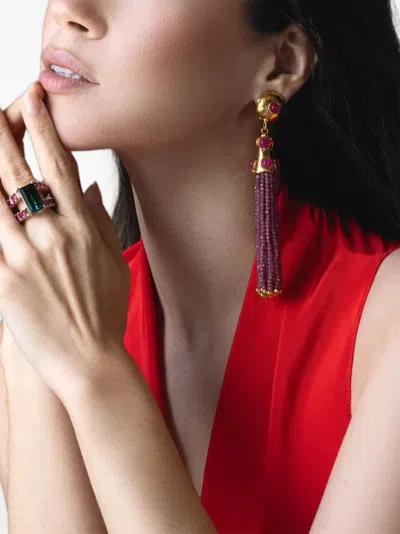 Sylvia Toledano Gio Tassel Earrings In Multi