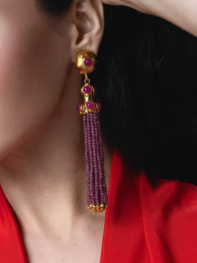 Sylvia Toledano Gio Tassel Earrings In Multi