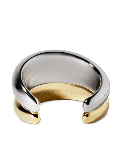 Jennifer Fisher Two-tone Cuff Bracelet In Gold