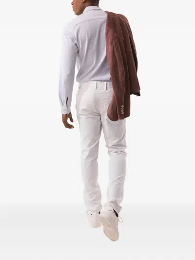 Eleventy Stretch-design Chino Pants In White