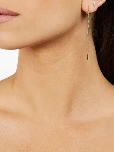 Jennifer Meyer 18k Yellow Gold Bar Earrings In Gold