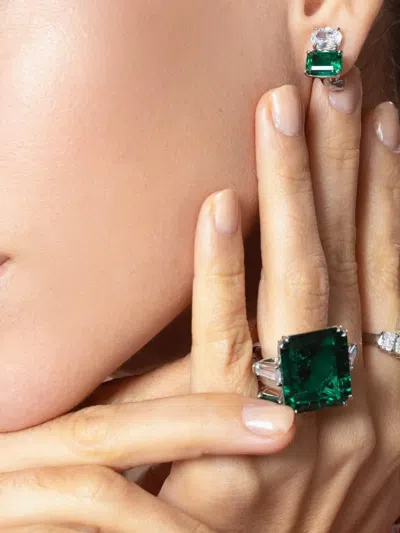 Fantasia By Deserio Stud Earrings In Metallic