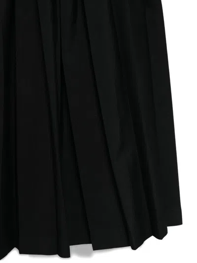 Aspesi Asymmetric Maxi Skirt In Black