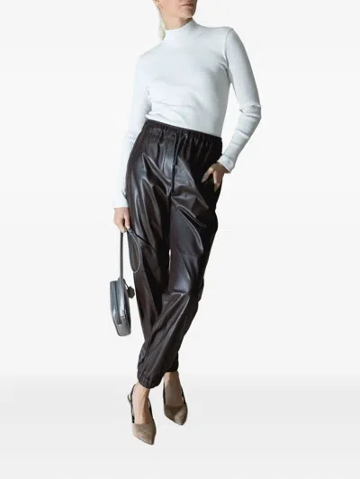 Brunello Cucinelli Ribbed Turtleneck Sweater In White