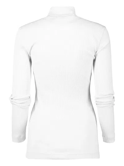 Brunello Cucinelli Ribbed Turtleneck Sweater In White