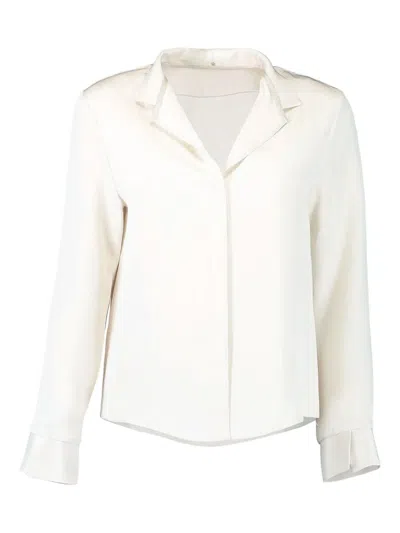 Peter Cohen Cuffed-sleeves Buttoned Blouse In White