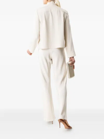 Peter Cohen Cuffed-sleeves Buttoned Blouse In White