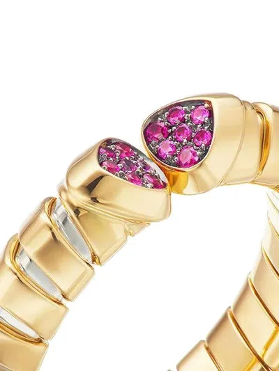 Marina B 18k Yellow Gold Triolina Ruby Ring In Gold