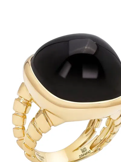 Marina B 18k Yellow Gold Tigella Black Spinel Ring In Gold