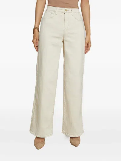 L'agence Alicient Wide-leg Trousers In Neutral