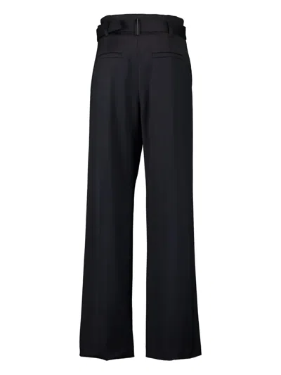 Brunello Cucinelli Belted Trousers In Black