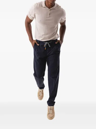 Eleventy Short-sleeved Polo Shirt In Neutral