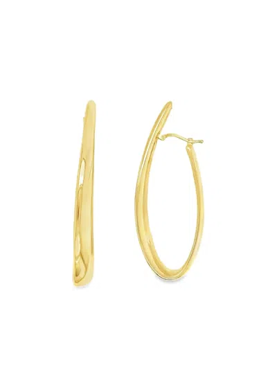 Lisa Nik 18k Yellow Gold Hoop Earrings In Gold