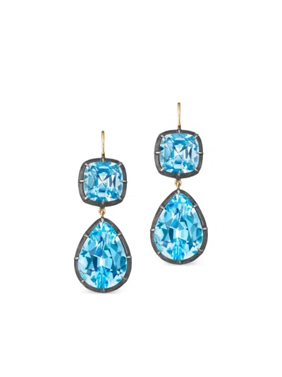 Fred Leighton Double Drop Earrings In Gold