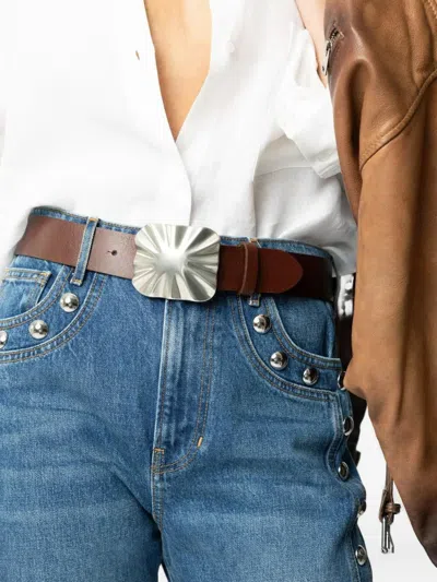 Streets Ahead Casey Leather Belt In Brown