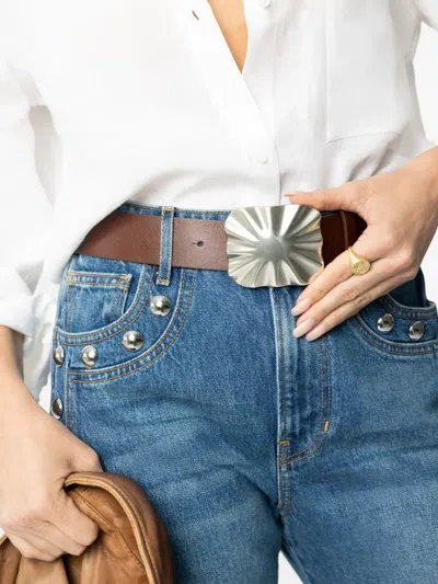 Streets Ahead Casey Leather Belt In Brown