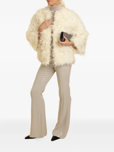 Michael Kors Sequin-embellishment Trousers In Neutral