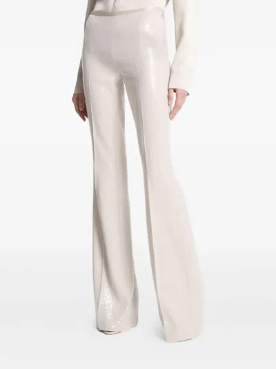 Michael Kors Sequin-embellishment Trousers In Neutral