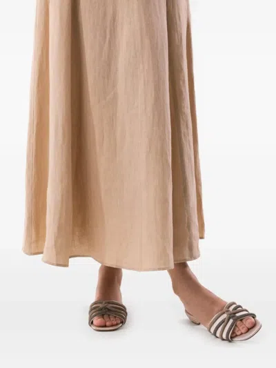 Eleventy Crystal Sandals In Multi