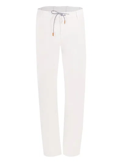 Eleventy Drawstring Trousers In White