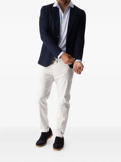 Eleventy Drawstring Trousers In White