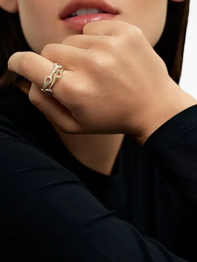 Melissa Kaye 18k Yellow Gold Small Lola Diamond Needle Ring In Gold