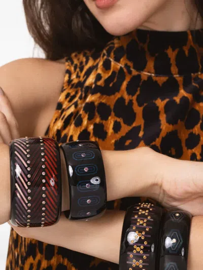 18K黄金 AMETHYST BAKELITE 手镯