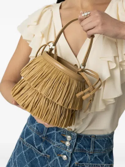 Michael Kors Mini Ischia Bucket Bag In Gold