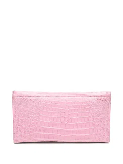 Michelle Wilhite Eloise Clutch Bag In Pink