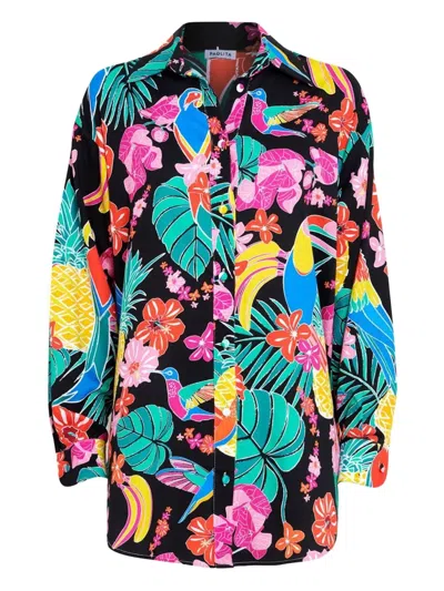 Paolita Tropical-print Shirt In Blue
