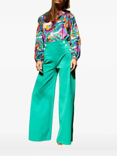 Paolita Tropical-print Shirt In Blue