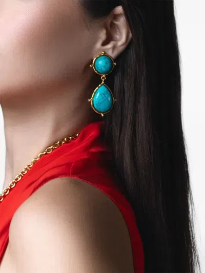 Sylvia Toledano Turquoise Drop Earrings In Neutral