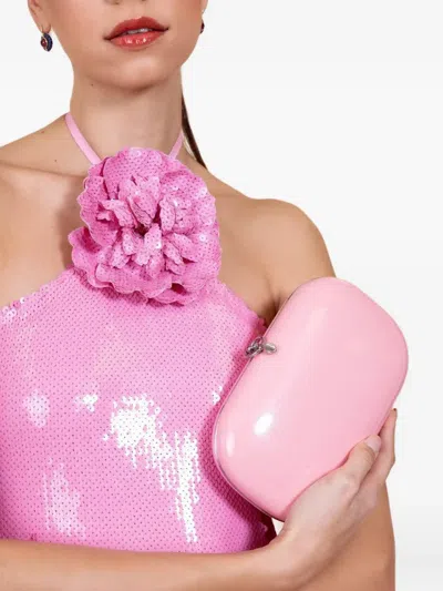 Jeffrey Levinson Elina Plus Glitter Clutch Bag In Pink